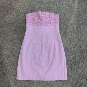 Lilly Pulitzer Seersucker Strapless Dress size 6